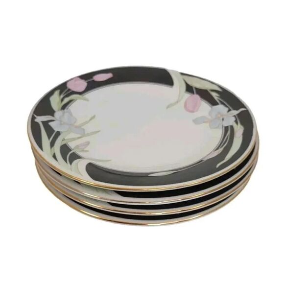 Set of 4 Fairfield Vanessa Fine China 7-3/8" Salad or Bread Plate - Picture 3 of 16